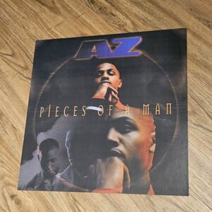 AZ – Pieces Of A Man 1998 Poster 12x12 Flat Promo Rap Hip Hop Double Sided